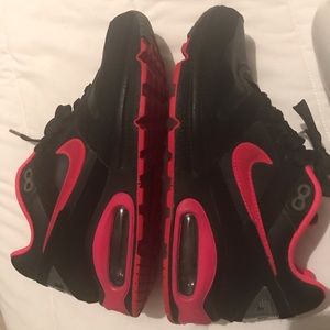Air max black and hot pink.